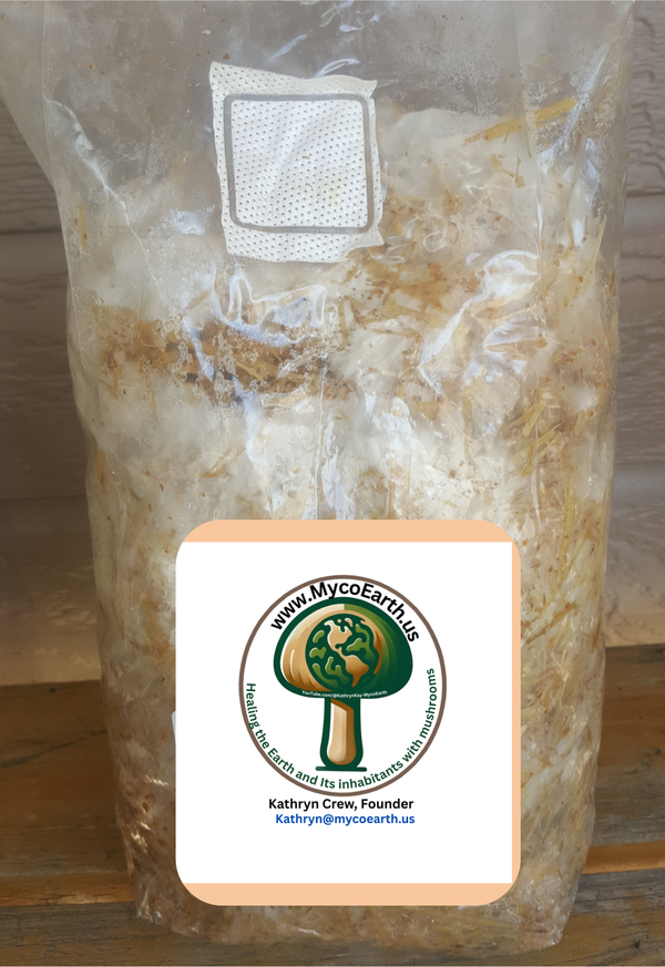 MycoEarth's Fungi First Garden Inoculant: Garden fungi on organic material matched to your delivery location.